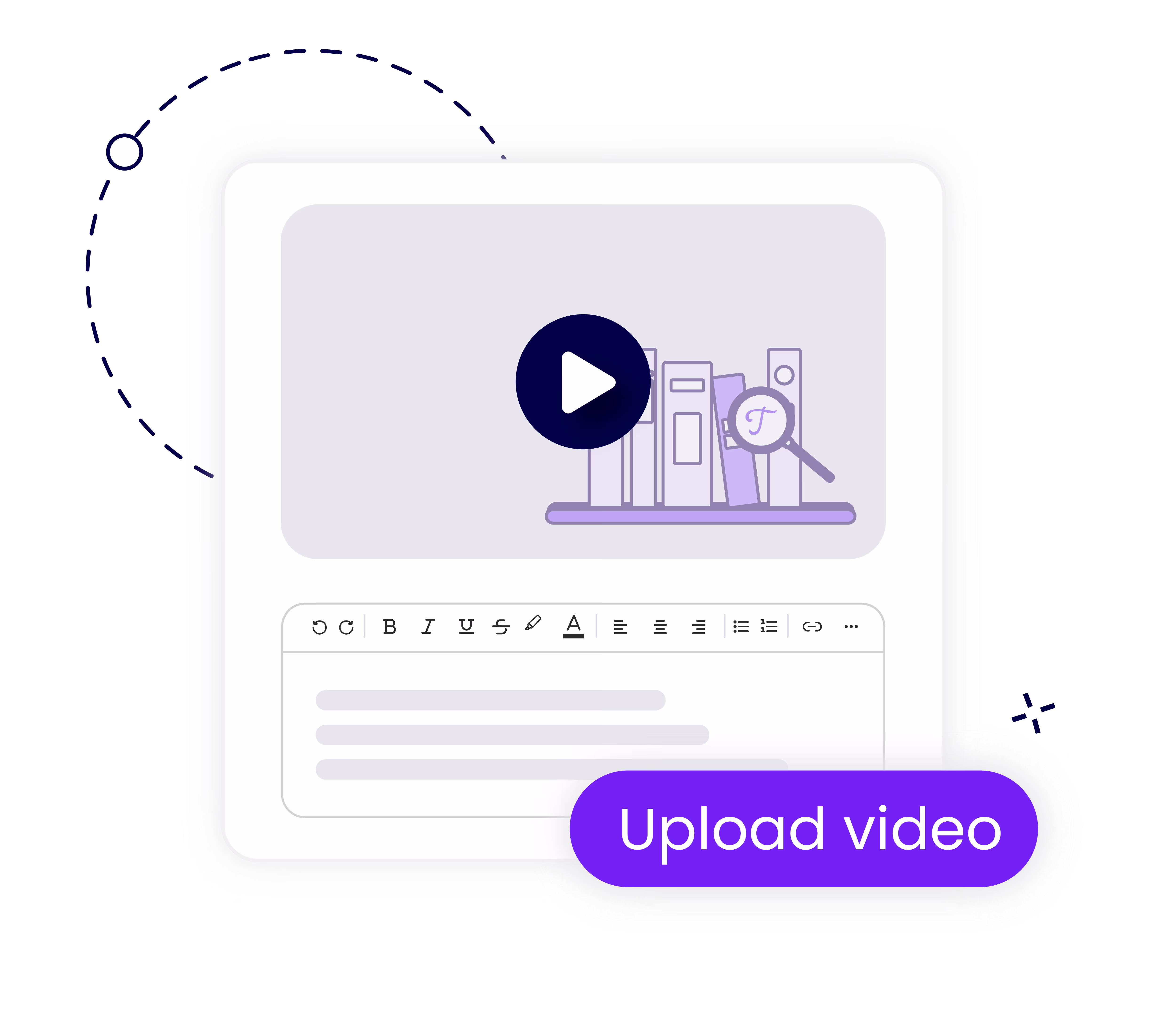 Upload and store training media with hosted videos.